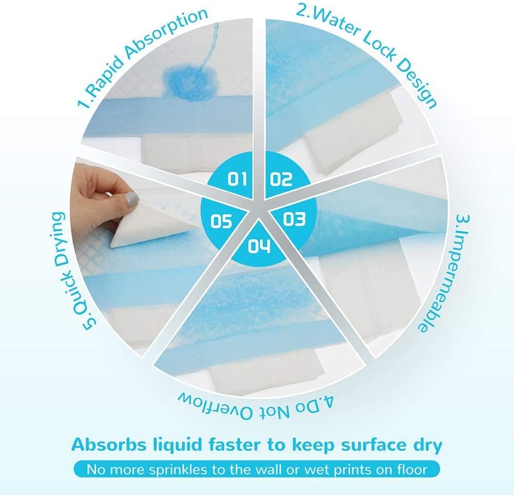 وسادات التبول الكبيرة جدًا للكلاب فائقة الامتصاص سريعة الجفاف  تدريب على استخدام المرحاض للكلاب 13 قطعة