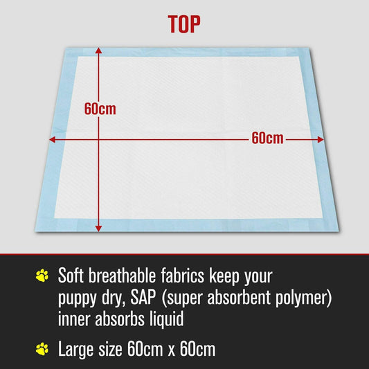 وسادات التبول الكبيرة جدًا للكلاب فائقة الامتصاص سريعة الجفاف  تدريب على استخدام المرحاض للكلاب 13 قطعة
